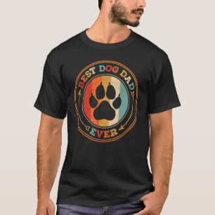 Camiseta Imprimir Vintagem Impresso Cão-Mens Retrô Melhor P