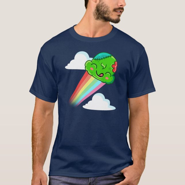 Camiseta Impulso Arco-íris Zumbi - Salto de Sorvete (Frente)