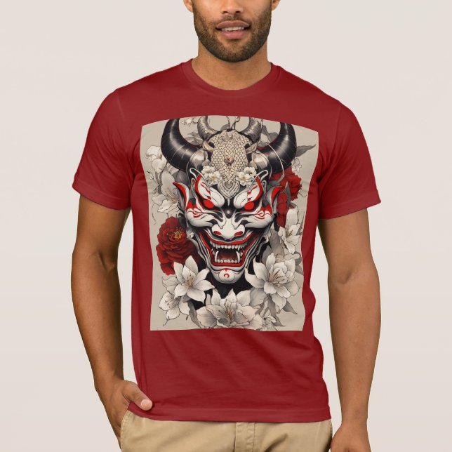 Camiseta Impulso de Contraste: Design de Tatuagem de Alto I (Frente)