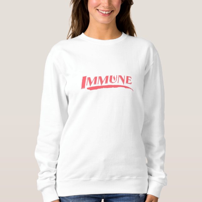 Camiseta Imune - Design de Conscientização sobre o Coronaví (Frente)