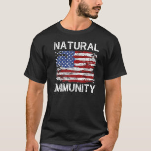 Camiseta Imunidade Natural Congelamento Médico Anti-Vacina 