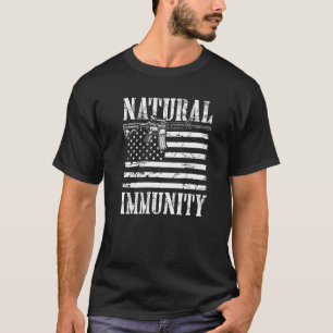 Camiseta Imunidade Natural Imunidade Médica Funny Anti Vaci