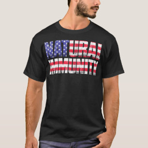 Camiseta Imunidade Natural Imunidade Médica Funny Anti Vaci