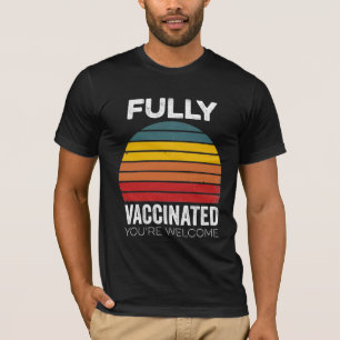 Camiseta Imunização totalmente vacinada Pro-Vacina