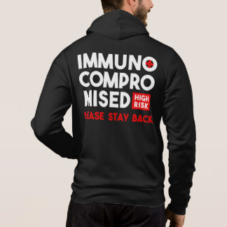 Camiseta Imunocomprometido Alto Risco Por Favor Fique De Vo