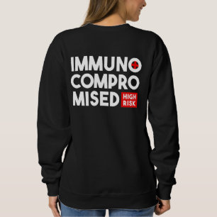 Camiseta Imunocomprometido Alto Risco Por Favor Fique De Vo