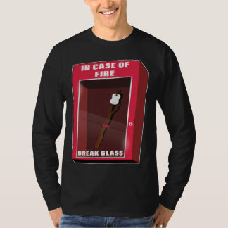 Camiseta In Case Of Fire Break Glass Marshmallow Camping Ro