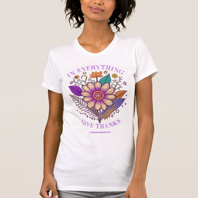 Camiseta In Everything Give Thanks (Frente)