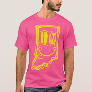 Camiseta IN Eyes Indiana Grunge Smiling Face Yellow