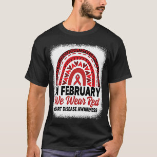 Camiseta In February We Wear Red Heart Disease Awareness Ra