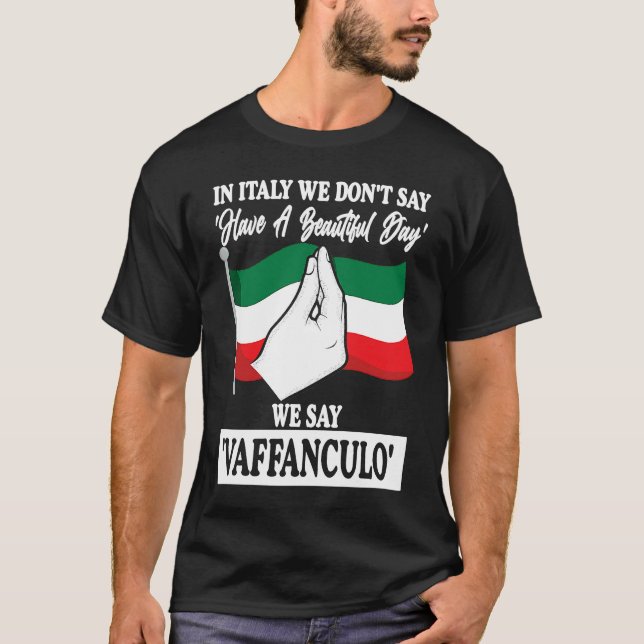 Camiseta in Italy we don't say have a beautiful day Italy V (Frente)