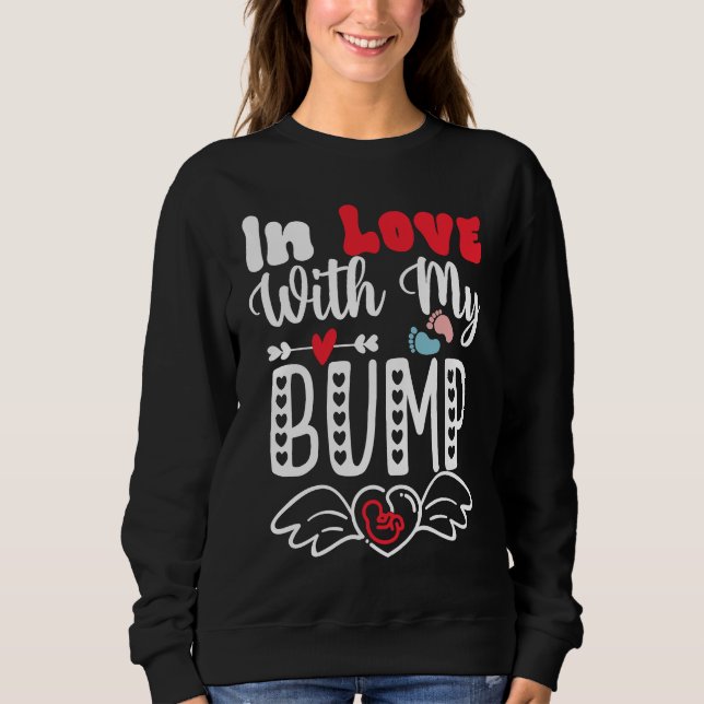 Camiseta In Love With My Bump  Baby Shower Valentine's Day (Frente)