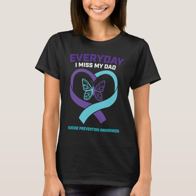Camiseta In Loving Memory  Dad Suicide Prevention Awareness (Frente)