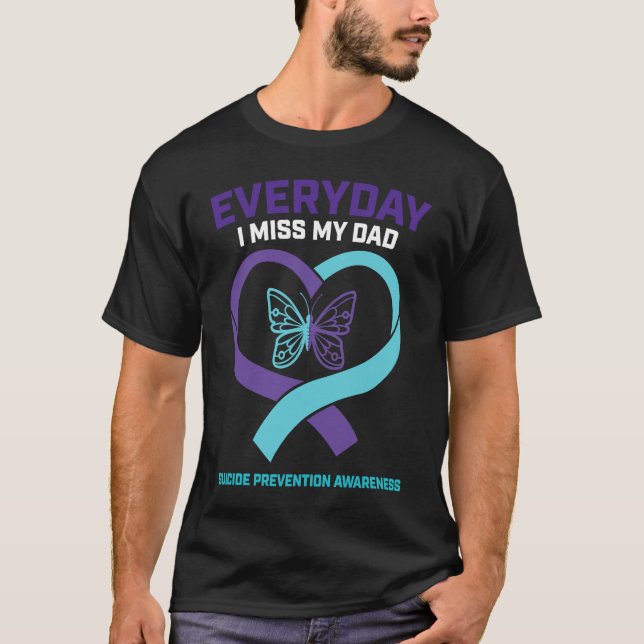 Camiseta In Loving Memory  Dad Suicide Prevention Awareness (Frente)