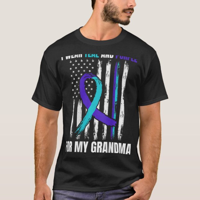 Camiseta In Memory Of My Grandma Suicide Awareness Flag Byc (Frente)