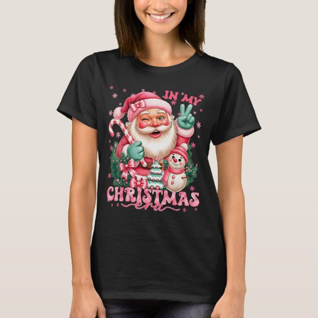 Camiseta In My Christmas Era Nk Santa Snowman Christmas Xma (Frente)