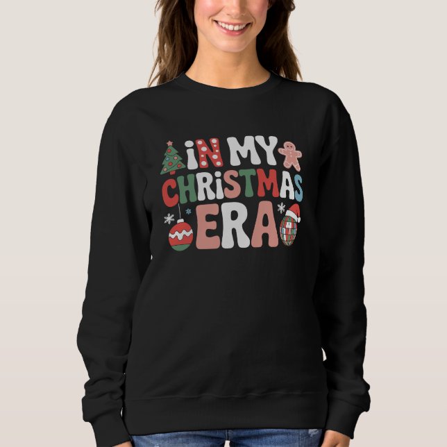 Camiseta In My Christmas Era Trendy Retro Holiday (Frente)