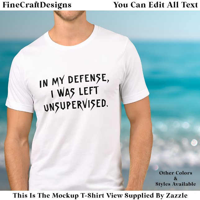 Camiseta In My Defense Funny Excuse Trendy Quote  Tri-Blend (Criador carregado)