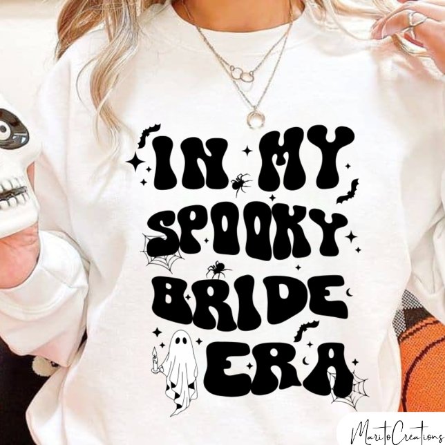 Camiseta In My Spooky Bride Era, Halloween Bride, Retro  (Criador carregado)