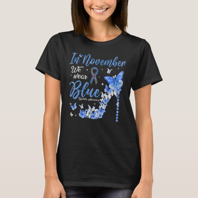 Camiseta In November We Wear Blue Diabetes Awareness Blue B (Frente)