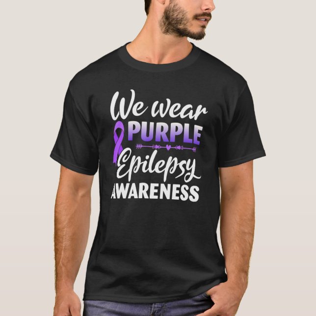 Camiseta In November We Wear Purple Epilepsy Awareness Purp (Frente)