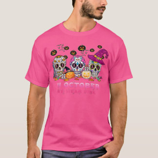 Camiseta In October We Wear Breast Cancer Awareness Pink Su