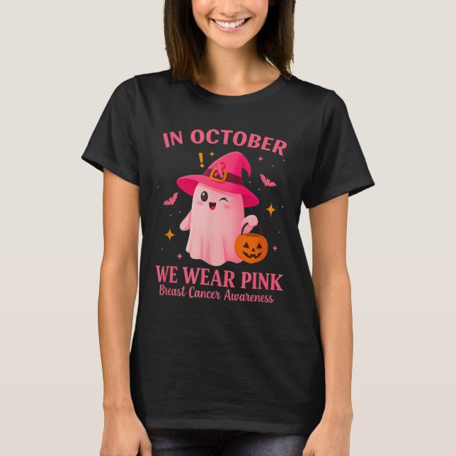 Camiseta In October We Wear Nk – Breast Cancer Awareness  (Frente)