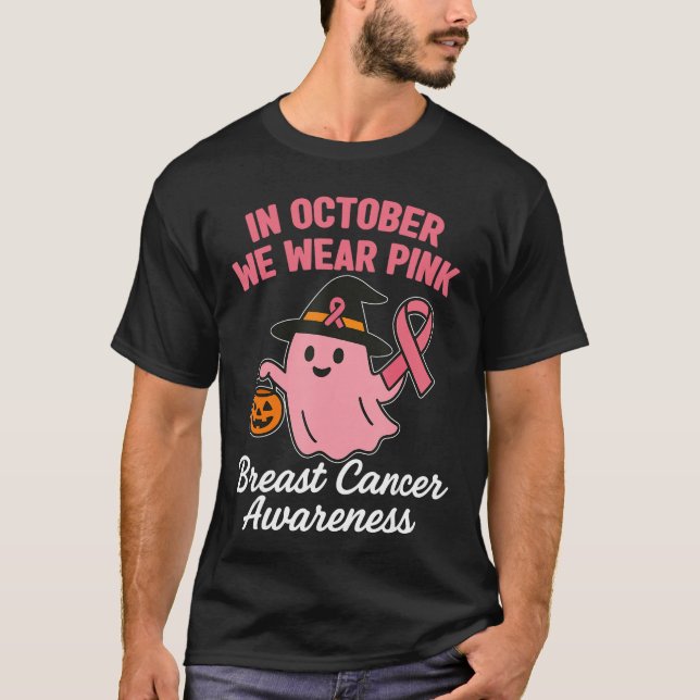Camiseta in October We Wear Pink Breast Cancer Awareness Ha (Frente)
