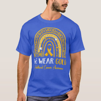 Camiseta In September We Wear Gold Childhood Cancer Awarene