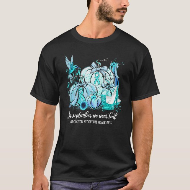 Camiseta In September We Wear Teal Hummingbird Addiction Re (Frente)