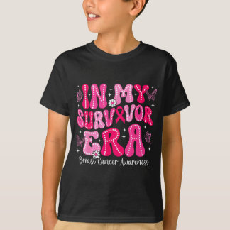 Camiseta In Survivor Era Retro Groovy Breast Cancer