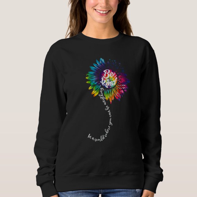 Camiseta In The World Can Be Anything Be Kind Sunflower Uni (Frente)