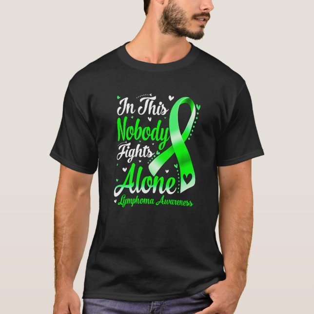 Camiseta In This Family Nobody Fight Alone Lymphoma Awarene (Frente)