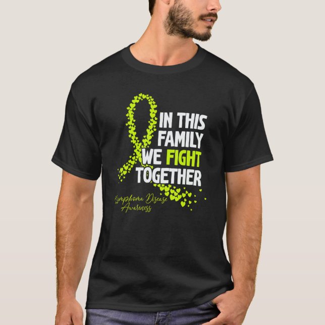 Camiseta In This Family We Fight Together Lymphoma Awarenes (Frente)