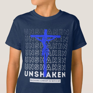 Camiseta Inabalável - Crentes Deus Jesus Cristo Azul Marinh