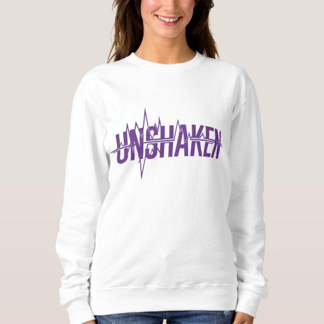 Camiseta INABALÁVEL – Design do Dia Roxo de Conscientização (Frente)