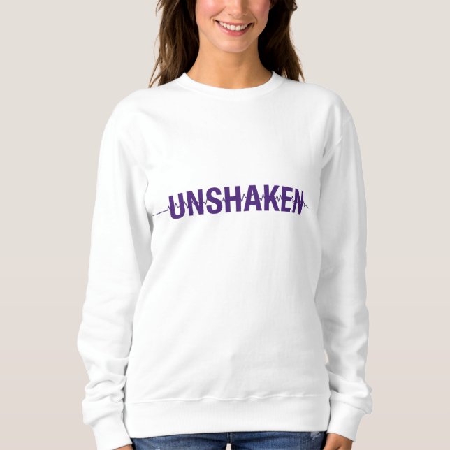 Camiseta INABALÁVEL – Design do Dia Roxo de Conscientização (Frente)