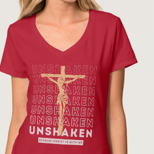 Camiseta Inabalável - Escritura do Evangelho Bíblico Burgun