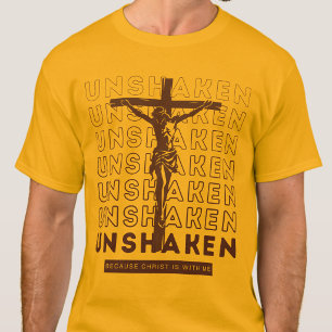 Camiseta Inabalável - Gratidão Espírito Santo Jesus Amarelo