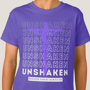 Camiseta Inabalável - Oração de Gratidão a Deus Roxo