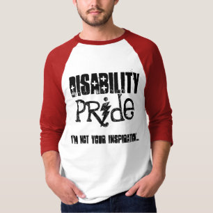 Camiseta inabilidade, orgulho, eu não sou sua inspiração…