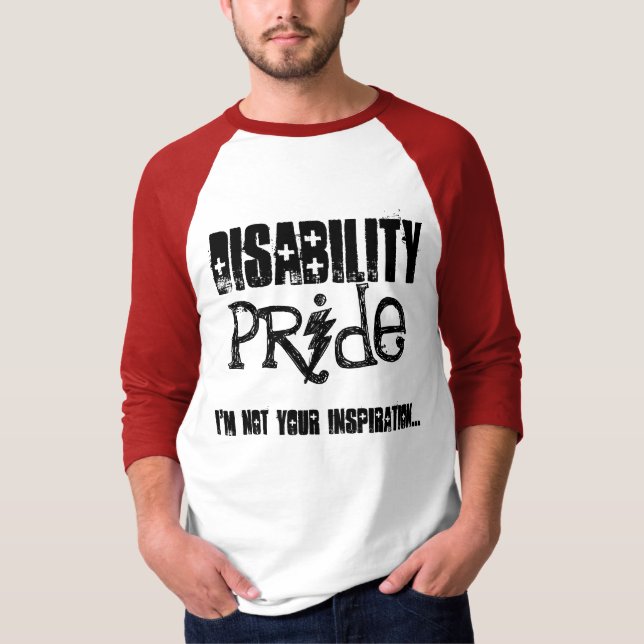 Camiseta inabilidade, orgulho, eu não sou sua inspiração… (Frente)