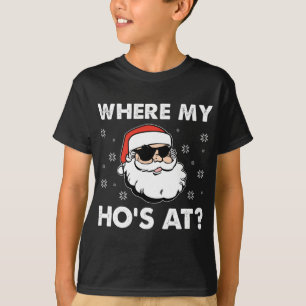 Camiseta Inadequado Natal Engraçado Xmas Onde está