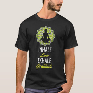Camiseta Inalar Amor Exalar Gratidão Namaste Meditação Y