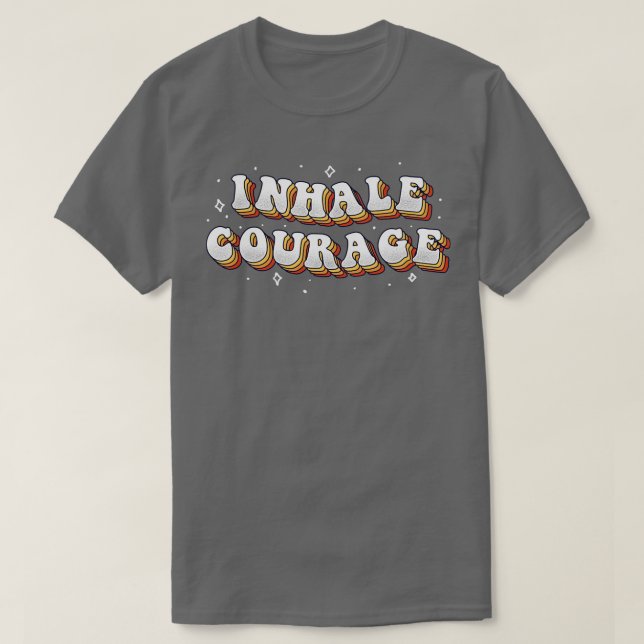 Camiseta Inalar Coragem (Frente do Design)