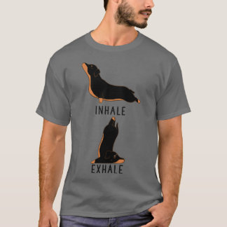 Camiseta Inalar Dachshund Yoga