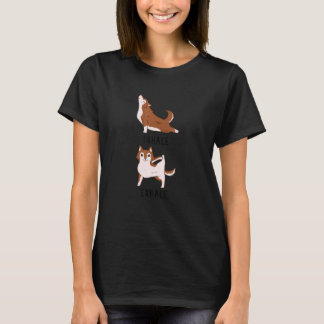 Camiseta Inalar Exalar Husky Siberiano Huskies de Cobre Cã