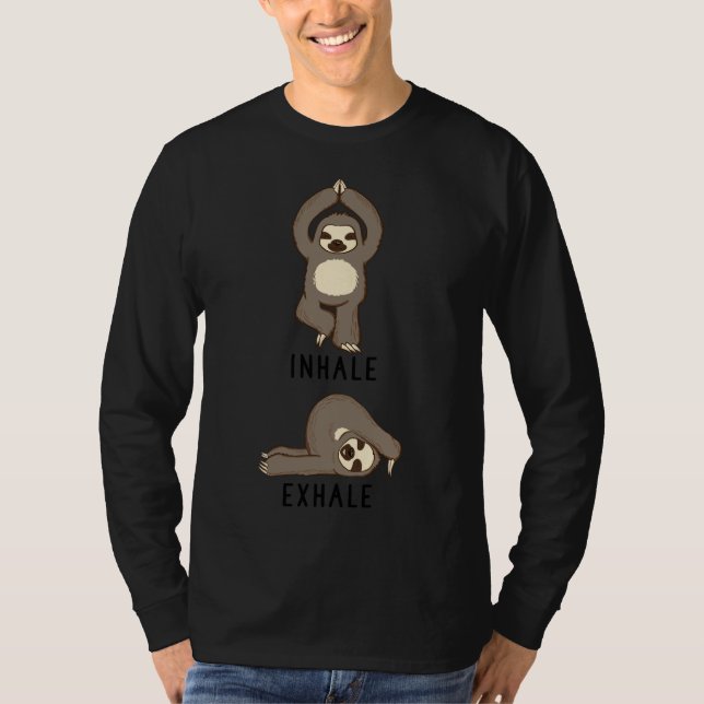 Camiseta Inalar Exalar Lama Yoga (Frente)