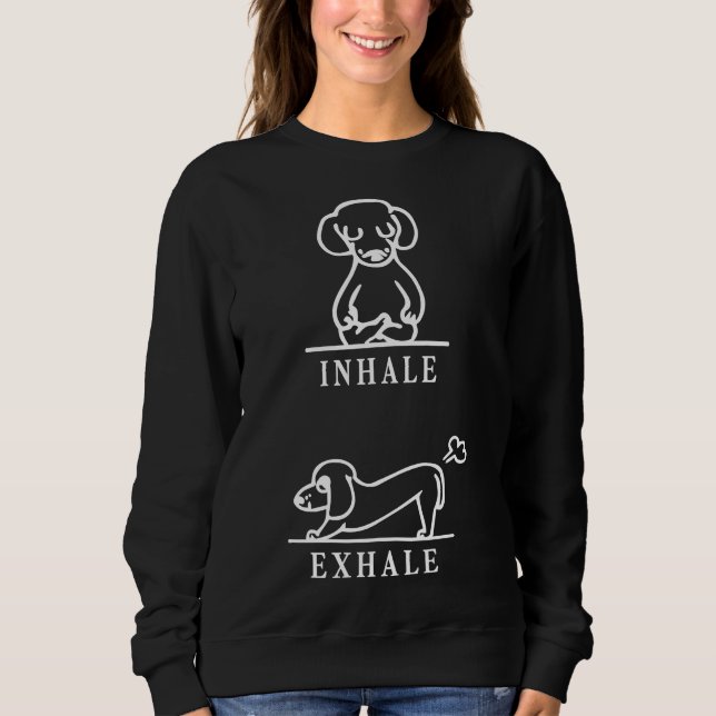 Camiseta Inalar Exalar Pomerânia Funny 113 (Frente)