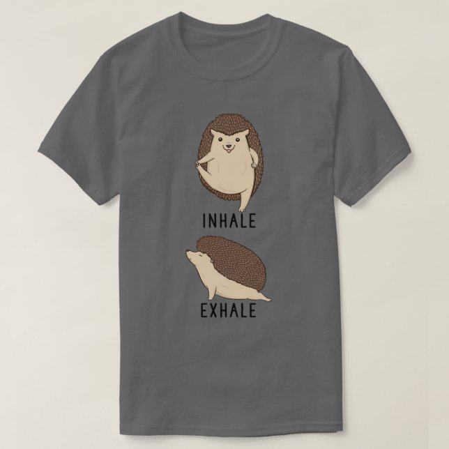 Camiseta Inalar Hedgehog Yoga (Frente do Design)